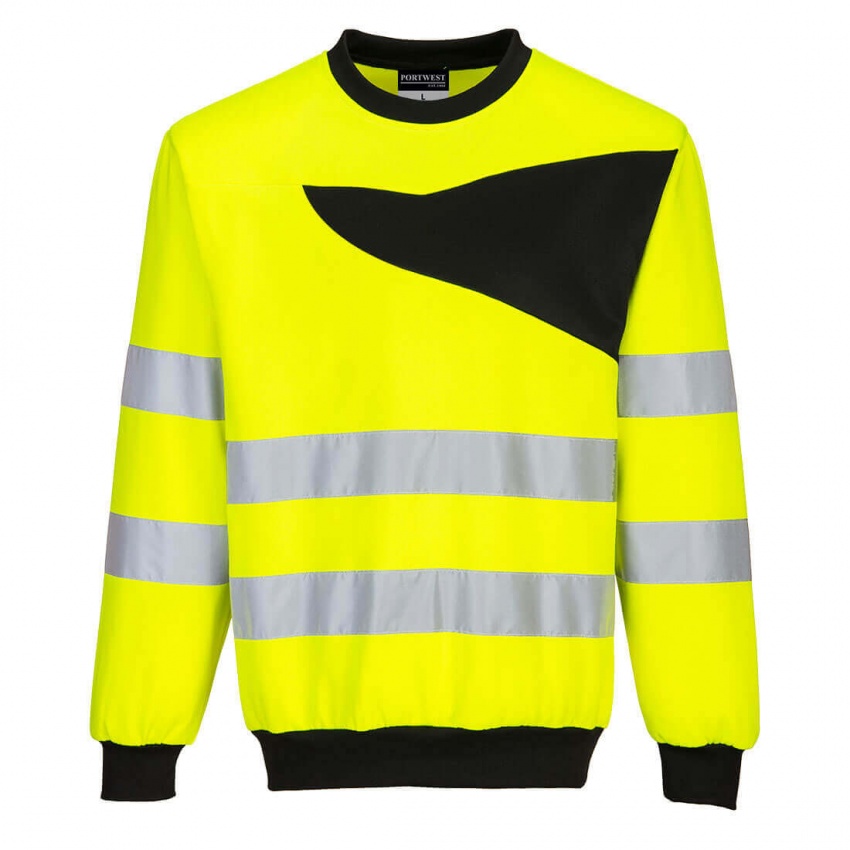 Portwest PW277 - PW2 Hi Vis Crew Neck Sweatshirt